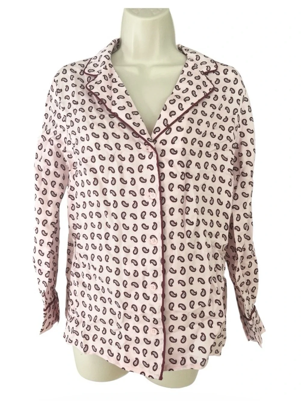 NWOT J Crew Drapey camp-collar shirt in paisley print